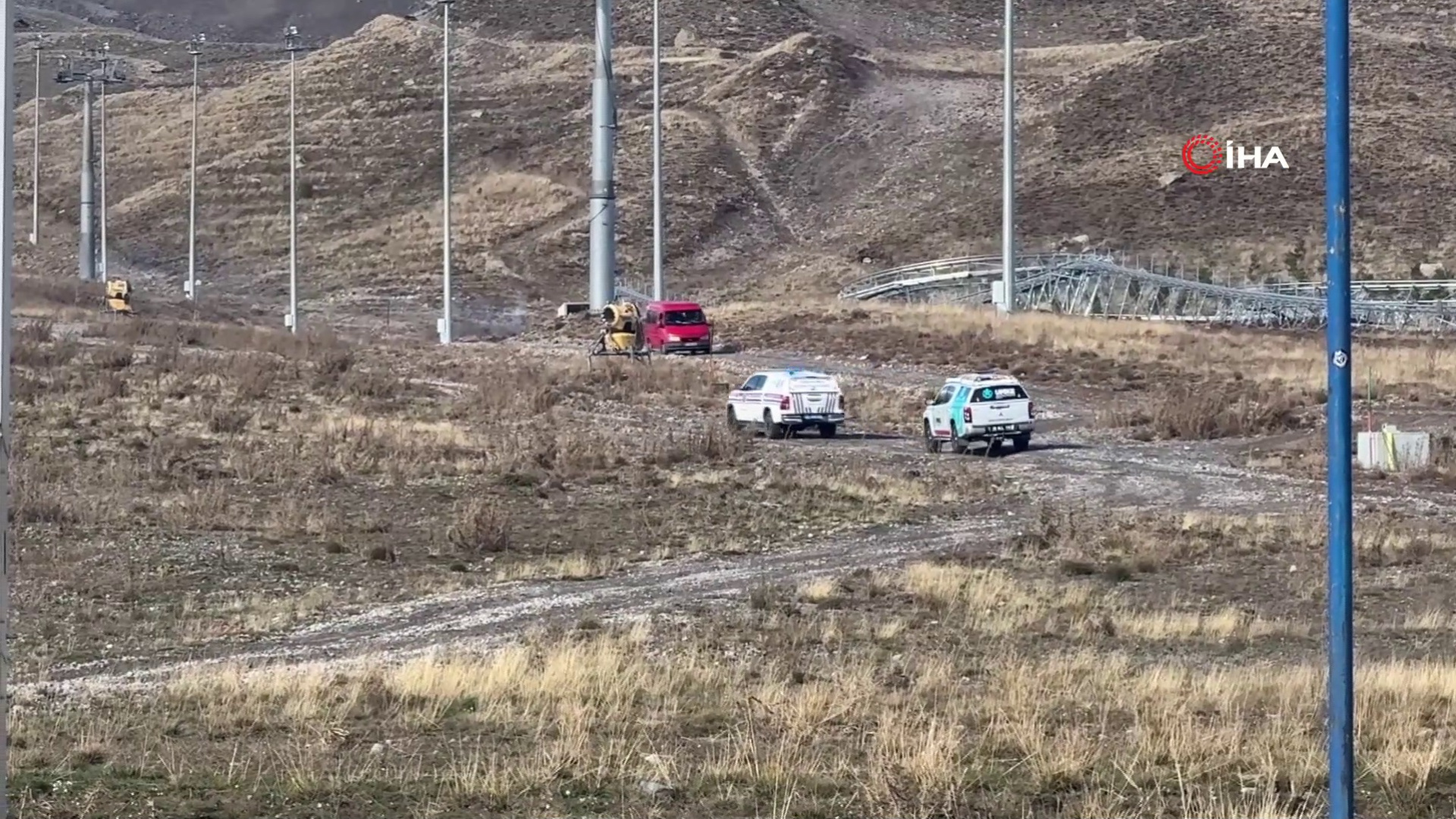 Erciyes Dağı'nda düşen Hollandalı turistler için kurtarma