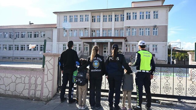 Erzincan'da okul çevresinde güvenlik denetimi yapıldı