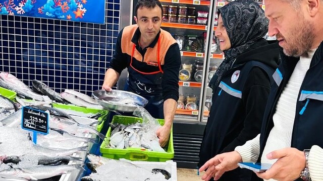 Erzurum'da balık satış noktalarına denetim yapıldı