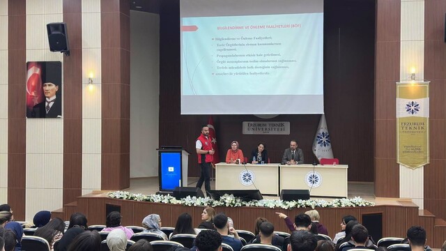 Erzurum'da gençlere güvenli gelecek bilgilendirmesi