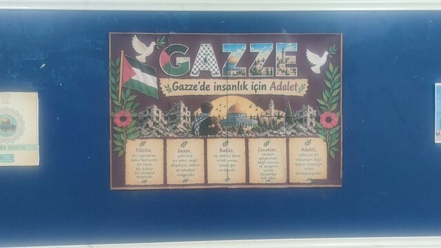 Fatih Anadolu Lisesi'nde panolar hazırlandı
