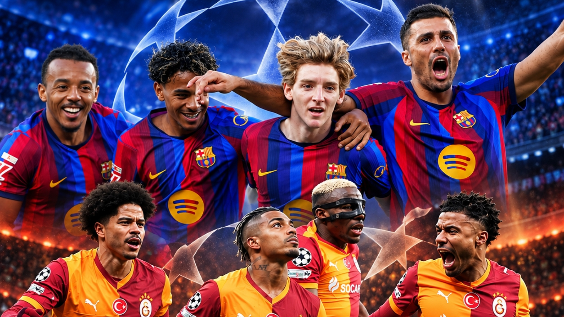 Galatasaray, UEFA Şampiyonlar Ligi'nde Barcelona'yı ağırlıyor