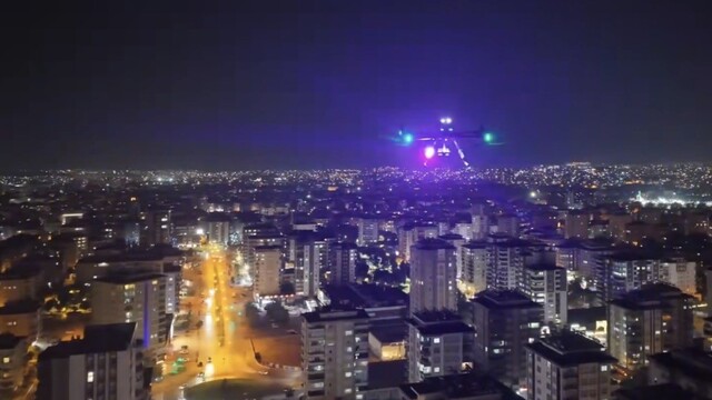 Gaziantep'te 36 dron ile huzur ve güven denetimi yapılıyor
