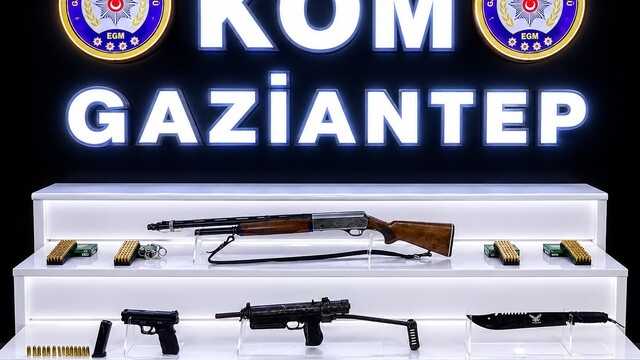 Gaziantep'te silah kaçakçılarına operasyon yapıldı