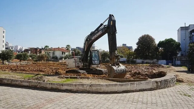 Germencik'te Ortaklar Kapalı Pazar Yeri çalışmaları başladı