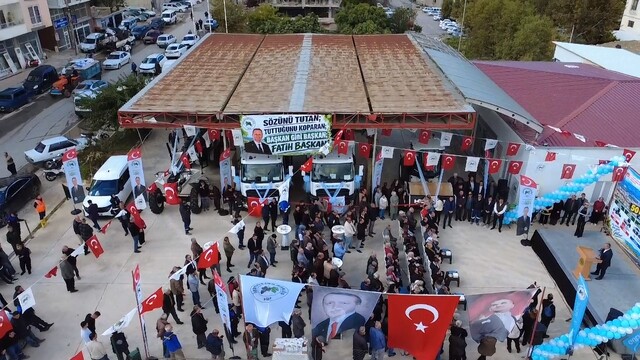 Gülnar Belediyesi filosuna 16 yeni araç dahil etti