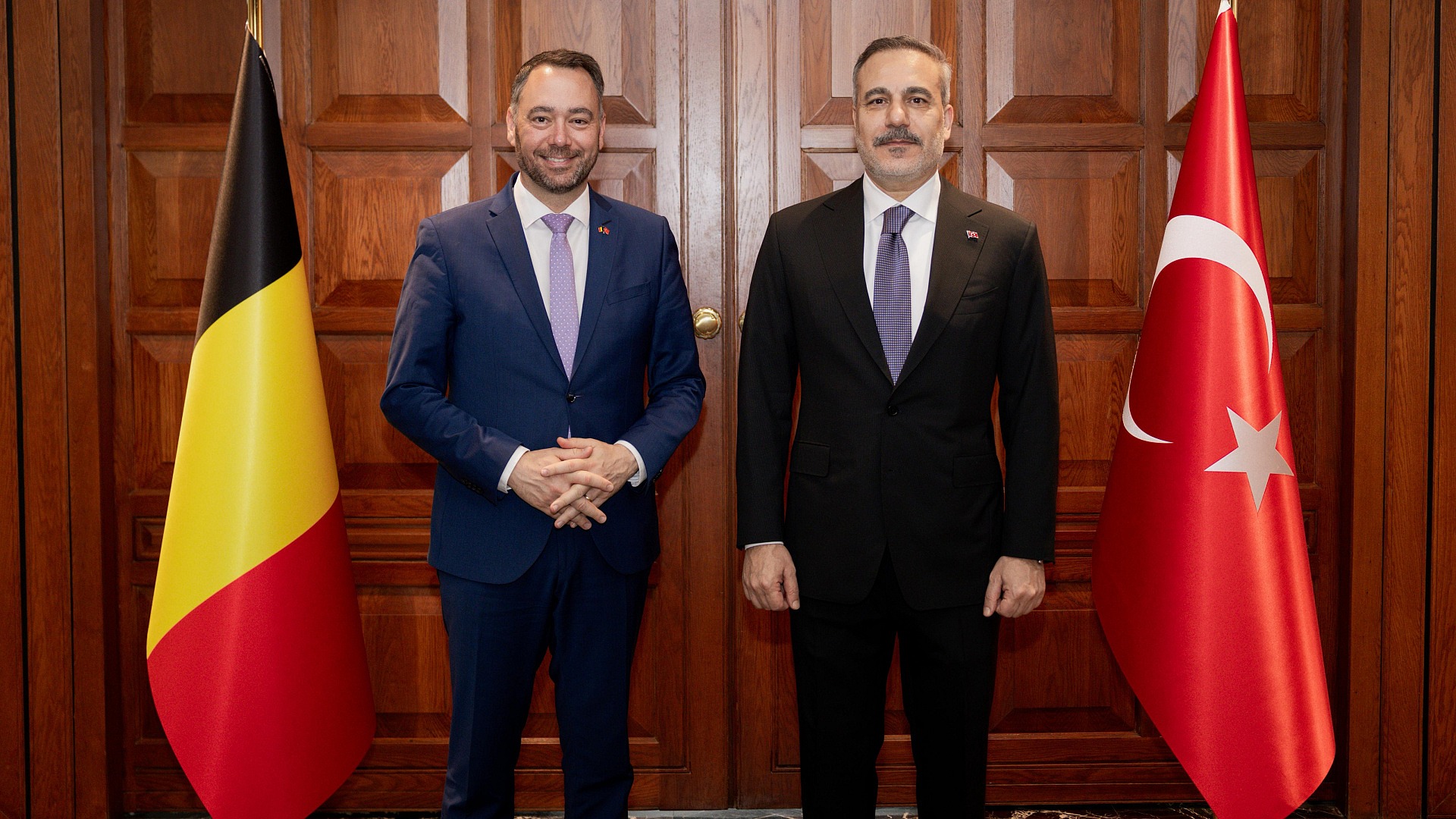 Hakan Fidan, Brüksel'de Belçika Dışişleri Bakanı ile görüştü