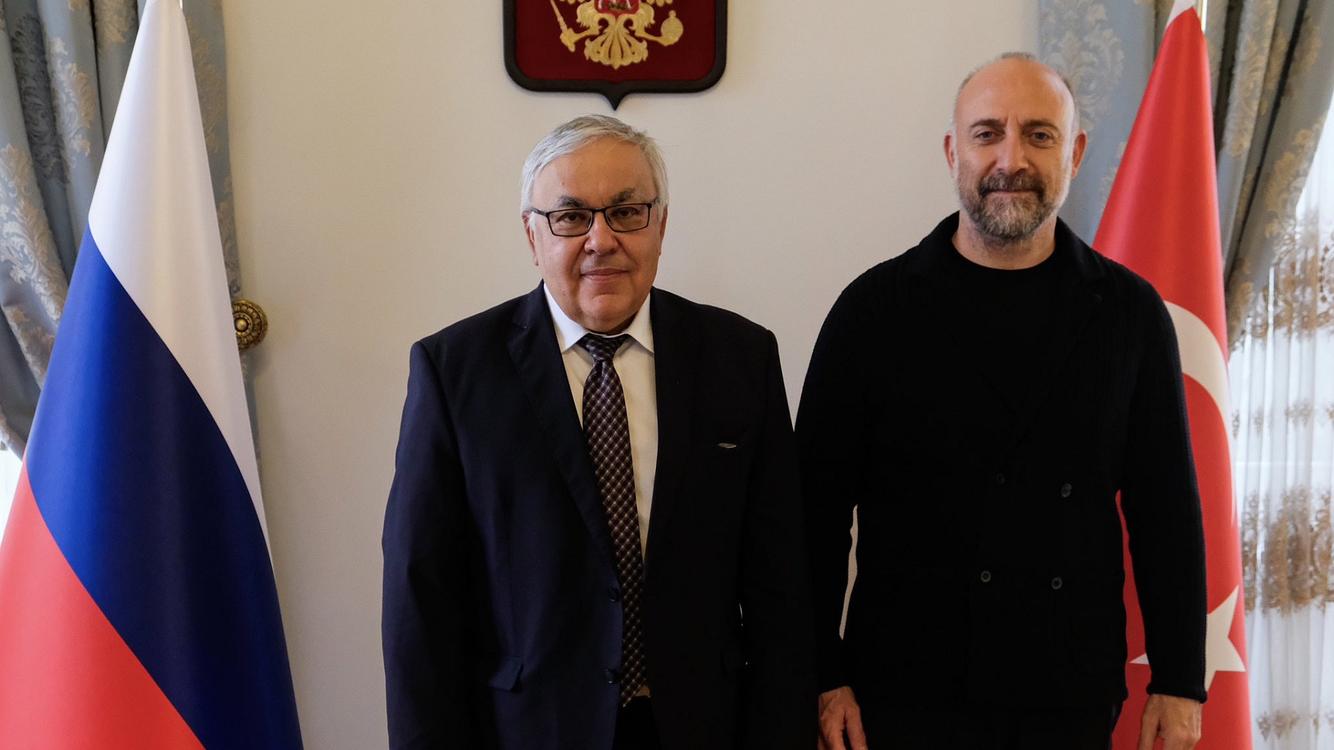 Halit Ergenç ve Sergey Vershinin İstanbul'da bir araya geldi