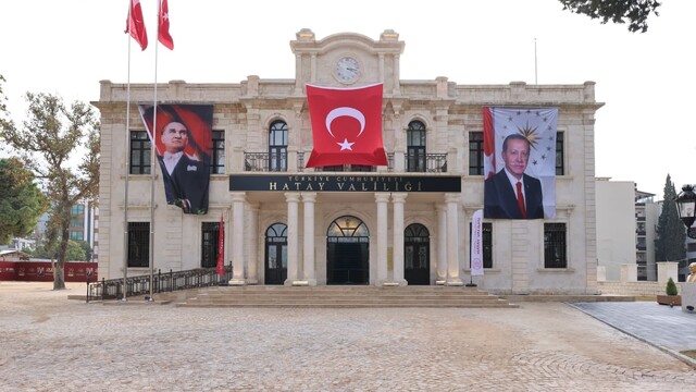 Hatay'ın tarihi valilik binası yeniden inşa edildi