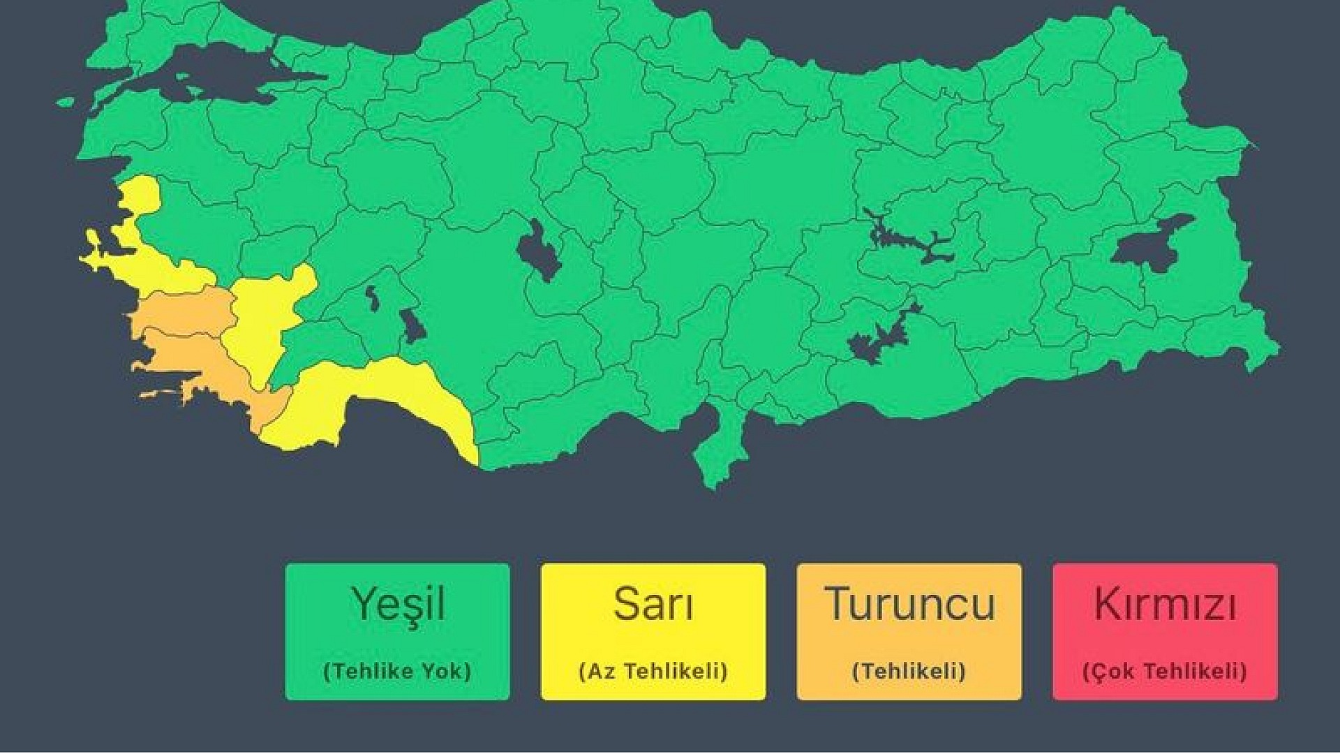 İçişleri Bakanlığı'ndan Aydın ve İzmir için sağanak uyarısı