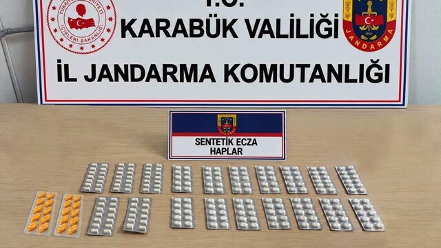 Karabük'te uyuşturucu operasyonunda 230 hap ele geçirildi