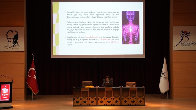 Karabük Üniversitesi'nde personele beslenme eğitimi verildi