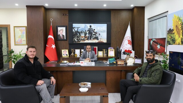 Keşanlı genç üreticiler Edirne İl Tarım Müdürlüğü'nü ziyaret