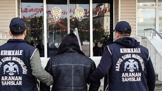 Kırıkkale'de 8 yıl 4 ay hapis cezası olan firari yakalandı