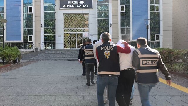Kırşehir'de kasten yaralama ve yağma suçundan 3 tutuklama