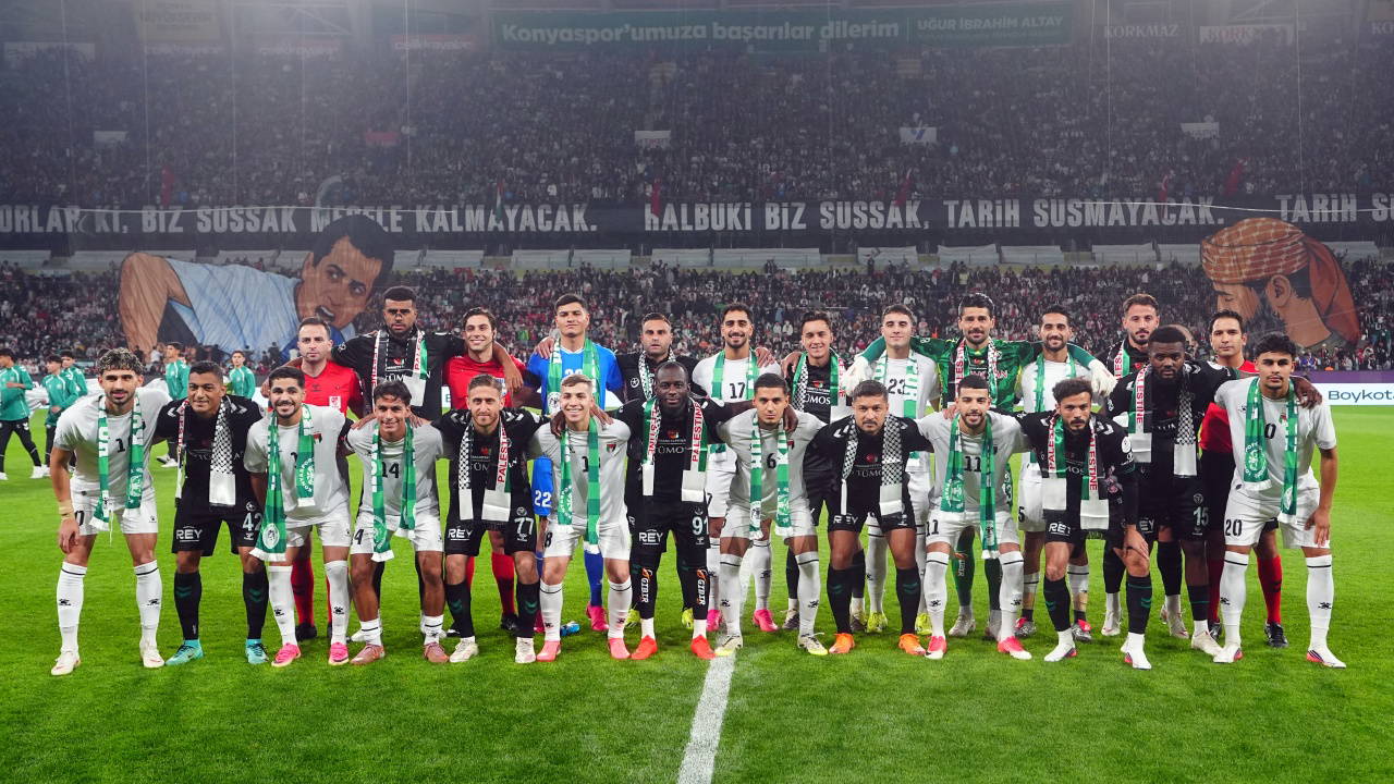Konyaspor - Filistin dostluk maçında özgürlük vurgusu