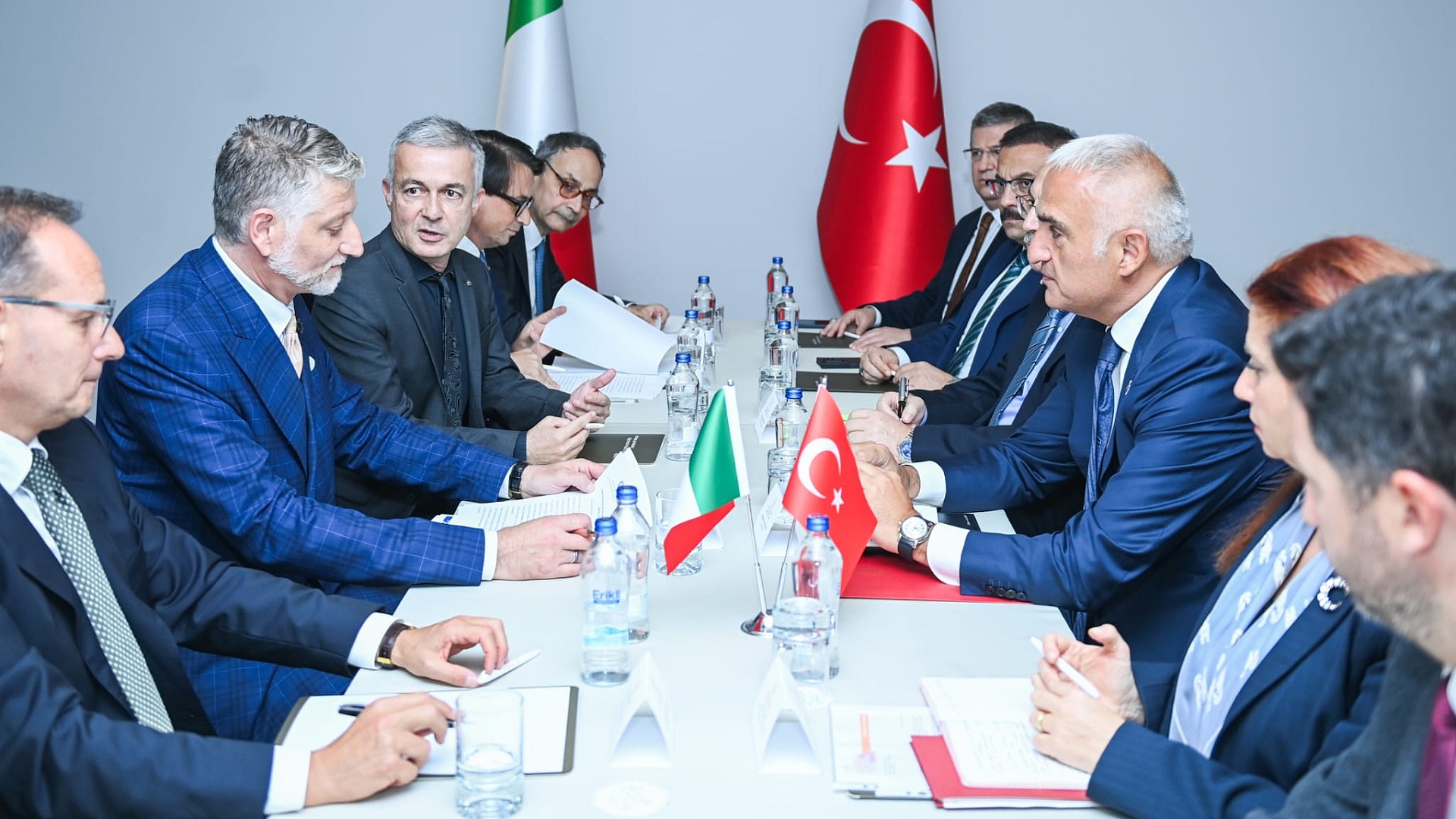 Kültür Bakanı Ersoy, İtalyan Bakan ile Pamukkale'de buluştu