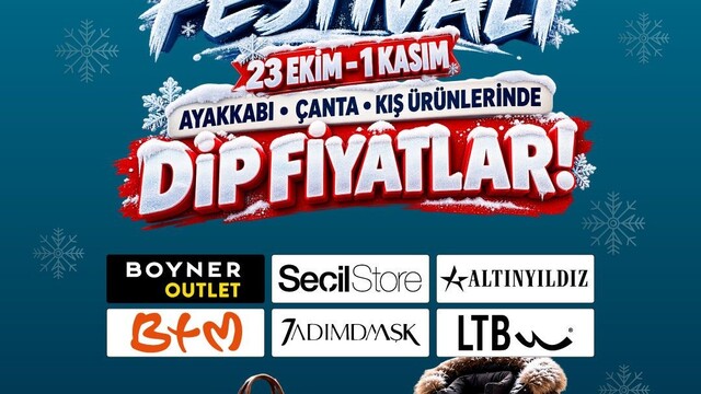 Kumsmall AVM'de kış festivali başladı, indirimler sürüyor