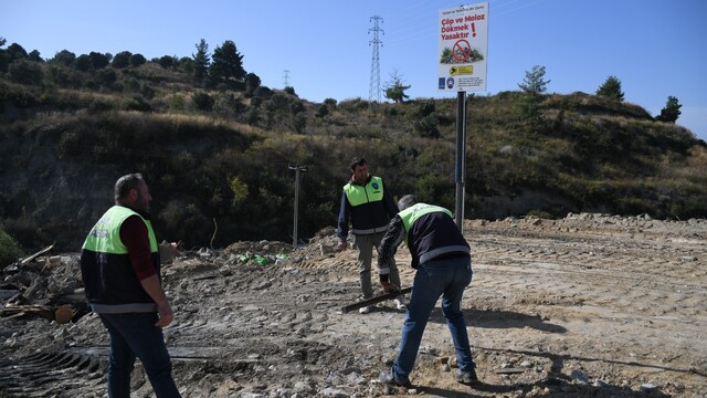 Kuşadası Belediyesi, kaçak moloz dökümüne karşı harekete geçti
