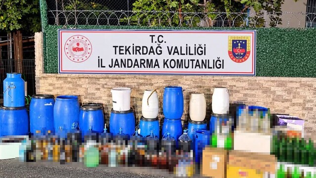 Malkara'da jandarma sahte içki operasyonu yaptı