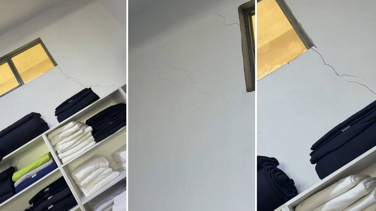 Maltepe'de çökme öncesi görüntüler ve çatlaklar büyüyor