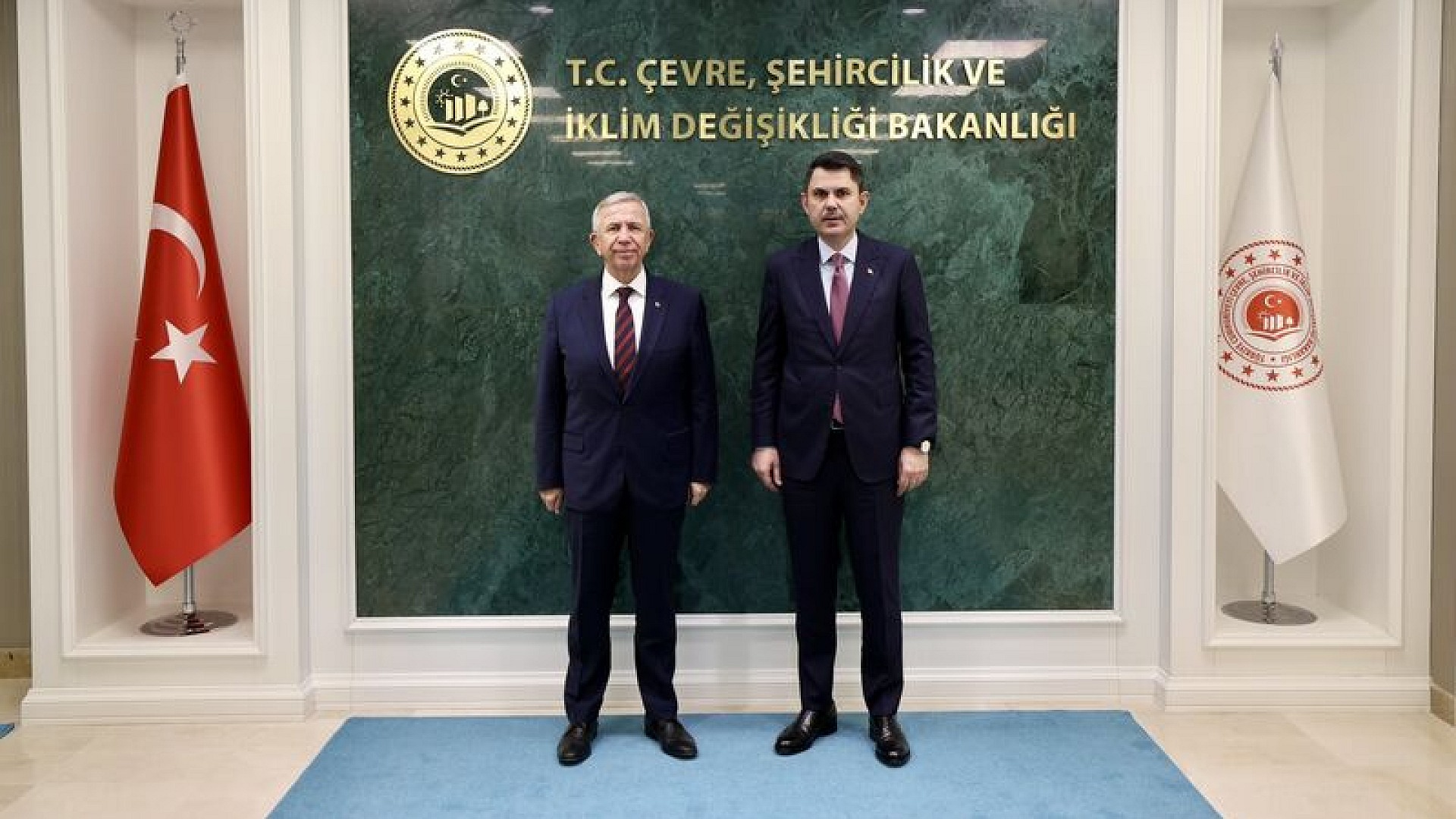 Mansur Yavaş, Murat Kurum'u ziyaret etti