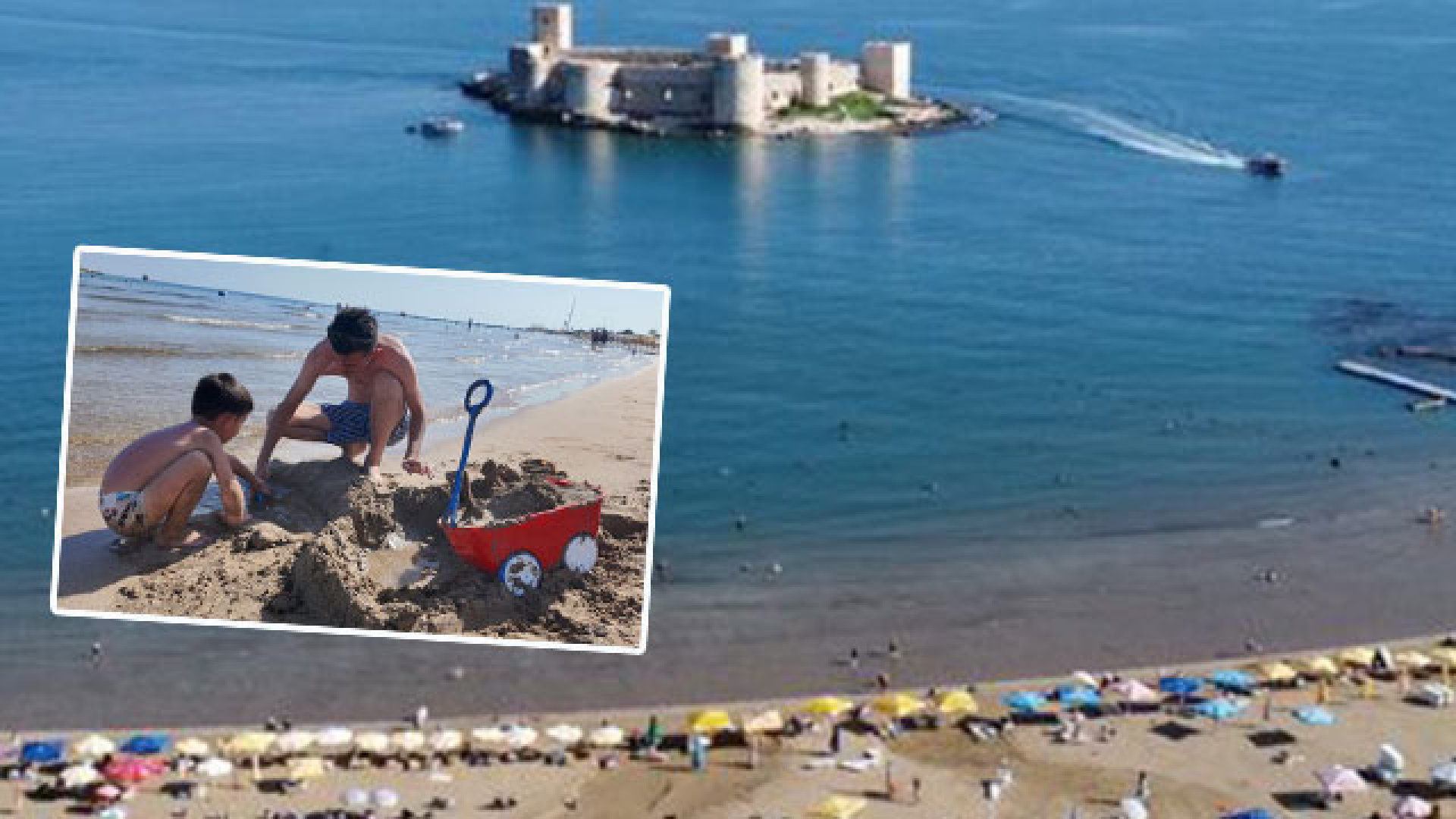 Mersin'de sonbahar deniz keyfi: Sıcaklık 28 dereceye ulaştı