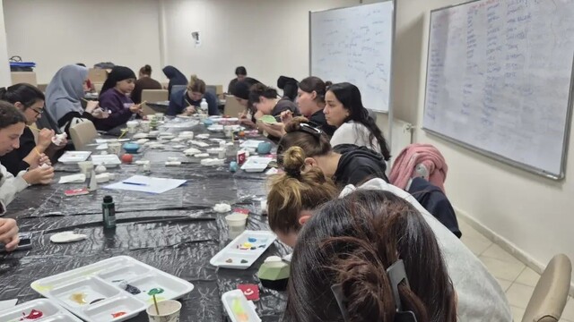 Muğla'da seramik bayrak boyama atölyesi düzenlendi