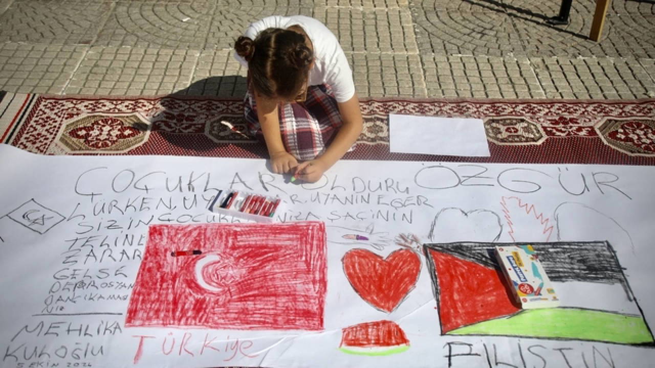 Ordu'da Filistinli çocuklar için etkinlik düzenlendi