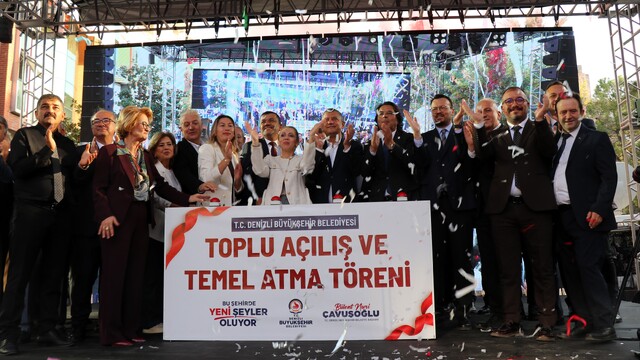 Özgür Özel, Denizli'de toplu açılış törenine katıldı