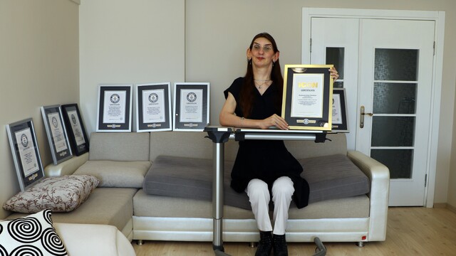 Rumeysa Gelgi 12 yılda 8 kez Guinness rekoru kırdı