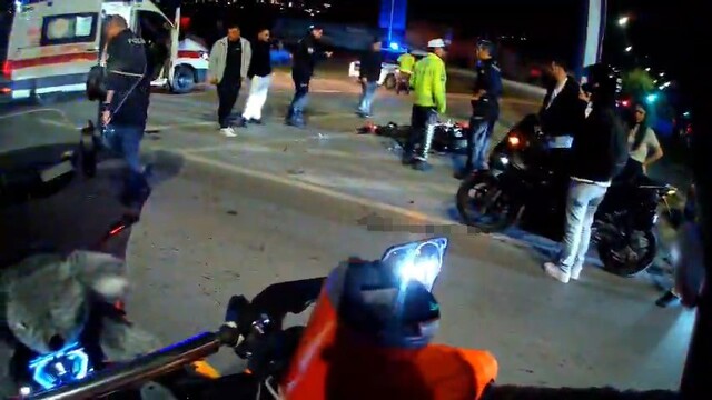 Samsun'da motosiklet kazasında sürücü yaralandı