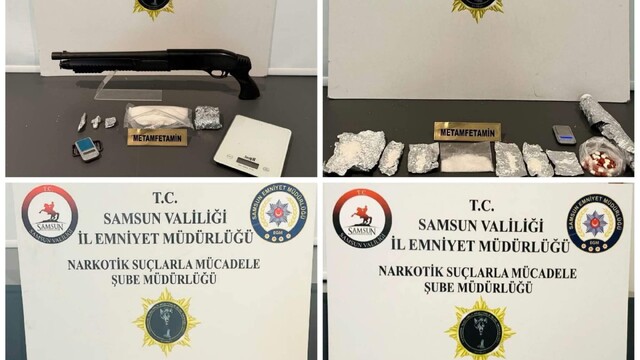 Samsun'da uyuşturucu operasyonu: 10 kişiye işlem yapıldı