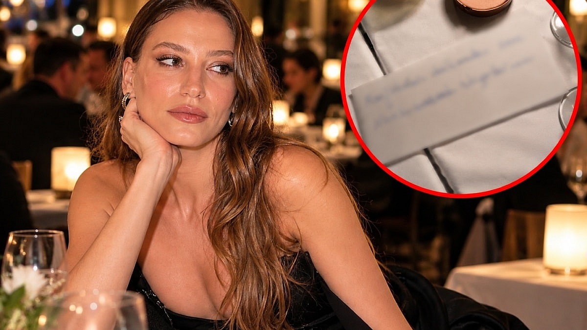 Serenay Sarıkaya'nın restoranda notu sosyal medyada gündem