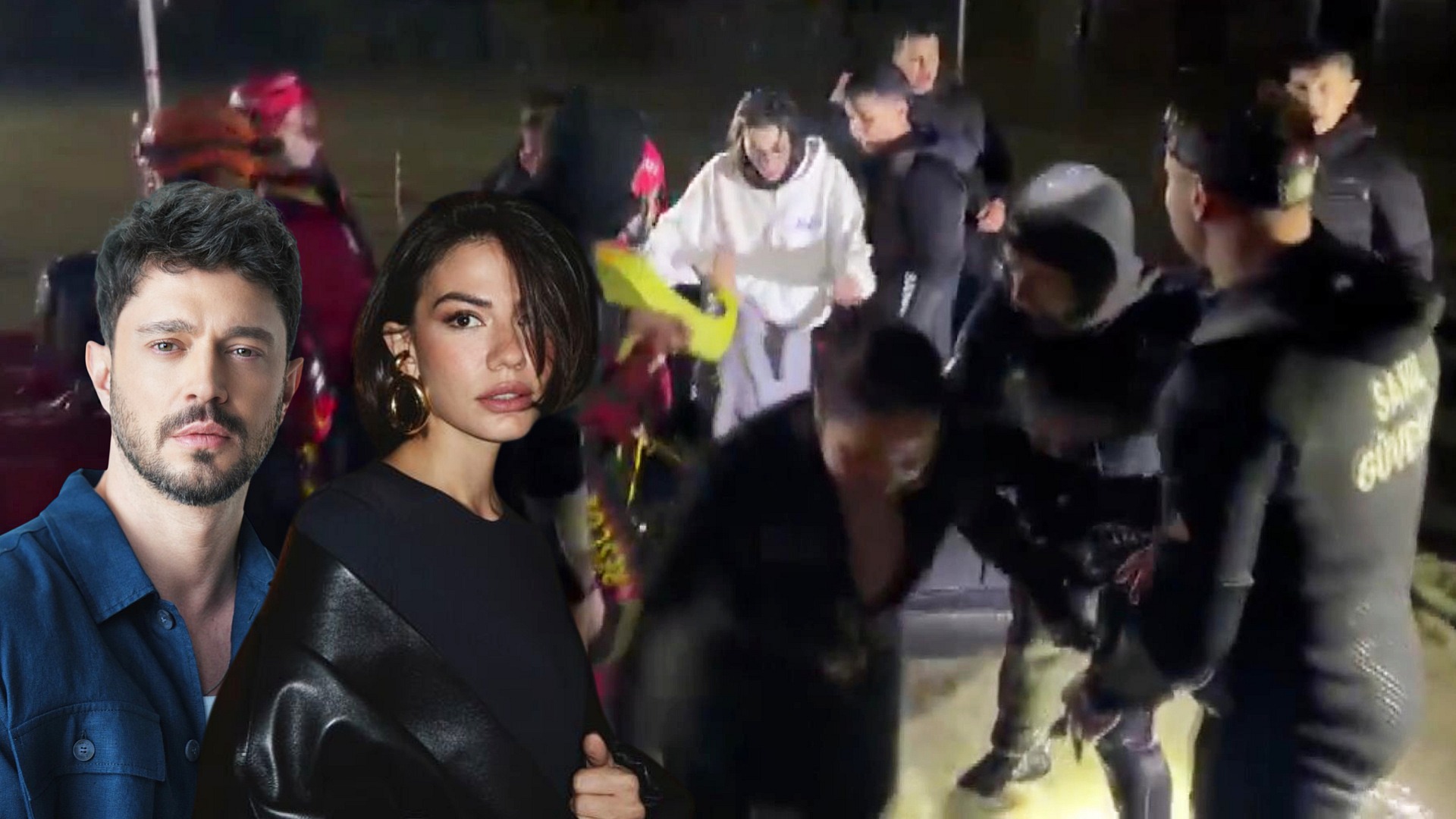 Murat Boz ve Demet Özdemir sağanak sonrası mahsur kaldı