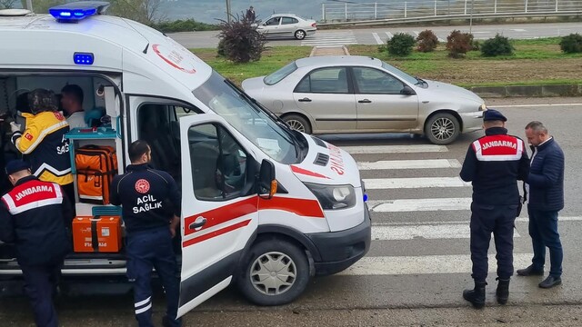 Sinop'ta meydana gelen trafik kazasında 5 kişi yaralandı