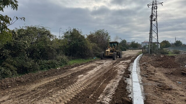 Taşköprü'de bisiklet yolu projesi devam ediyor