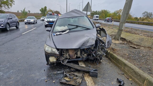Tekirdağ'da otomobil kazası: Hava yastıkları hayat kurtardı