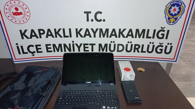 Tekirdağ'da otomobilden hırsızlık yapan şüpheli tutuklandı