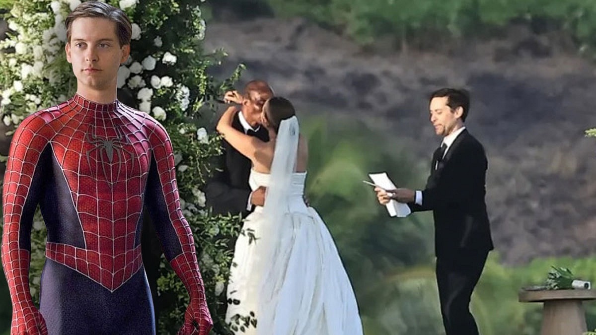 Tobey Maguire, eşi Jennifer Meyer'in nikahını kıydı