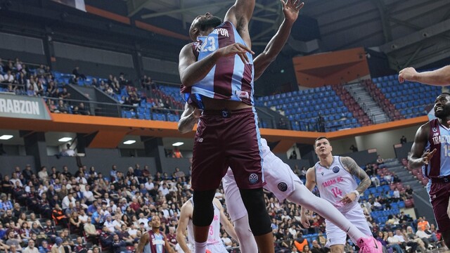 Trabzonspor, Sabah BC'yi 100-83 mağlup ederek 2'de 2 yaptı