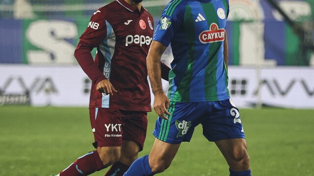 Trendyol Süper Lig Çaykur Rizespor, Trabzonspor'u 2-0 geçti
