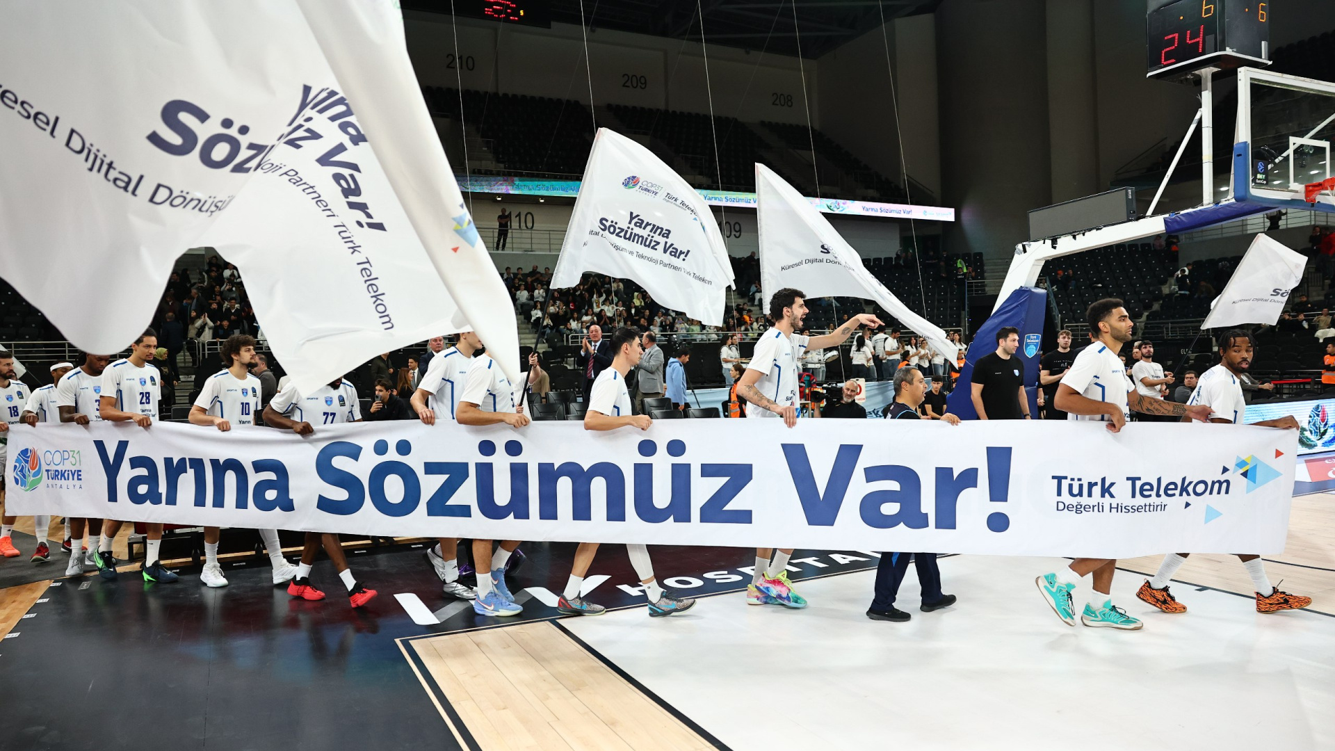Türk Telekom'dan COP31 mesajı basketbol sahasında verildi