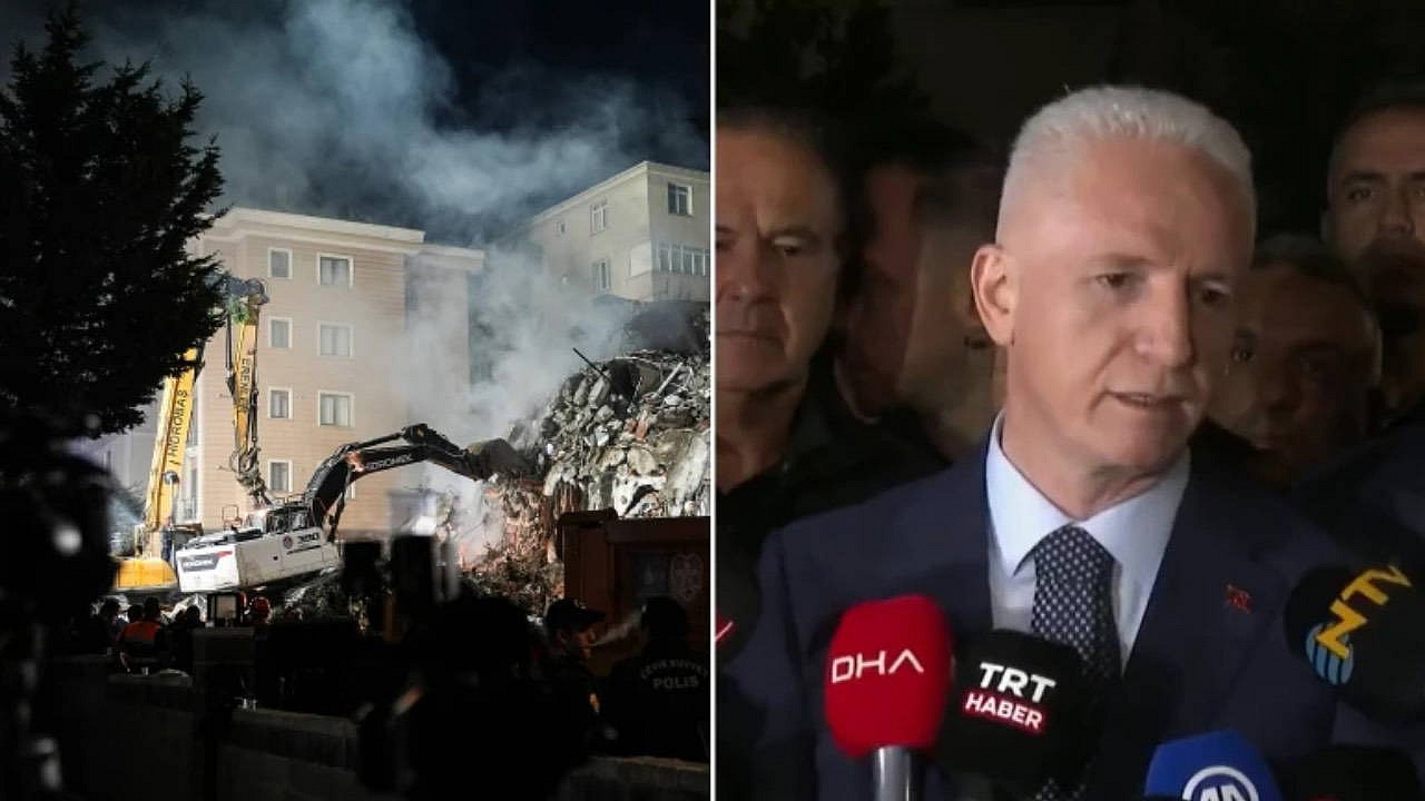 Vali Gül çöken bina ile ilgili açıklama yaptı