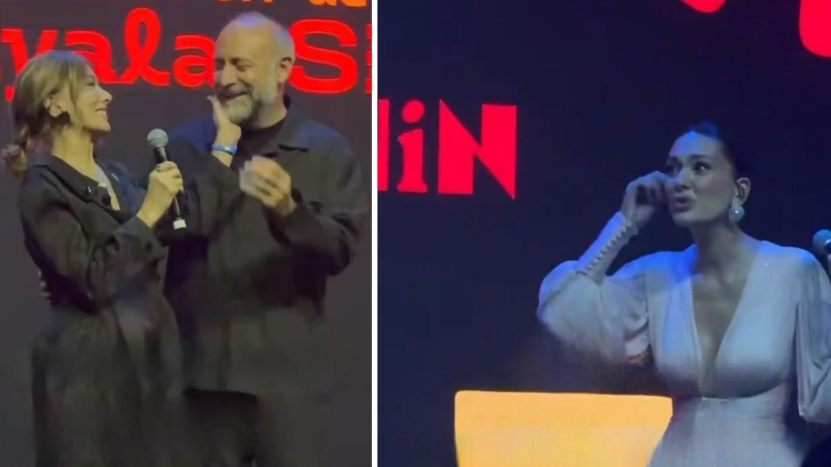 Zerrin Tekindor'un sahnede Halit Ergenç'e ilginç tepkisi