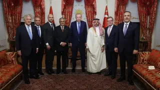 Erdoğan, R4 ve E3 dışişleri bakanlarını kabul etti
