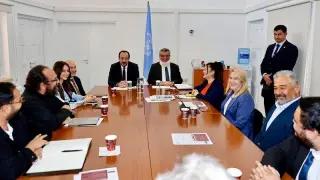 KKTC Cumhurbaşkanı Erhürman, Hristodulidis ile görüştü