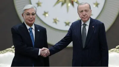 Cumhurbaşkanı Erdoğan, Tokayev ile buluştu
