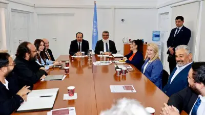KKTC Cumhurbaşkanı Erhürman, Hristodulidis ile görüştü