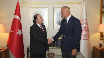 Kültür Bakanı Ersoy, Can Atilla'yla çalışmaları görüştü